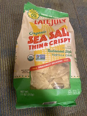 Sea Salt Restaurant Style Thin & Crispy Tortilla Chips, Sea Salt