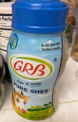 Grb Pure Ghee, 16.90 Fl Oz