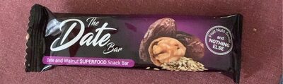 Date And Walnut Superfood Snack Bar, Date And Walnut