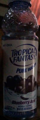 Blueberry Acai Flavored Pure Water, Blueberry Acai
