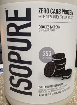 Zero Carb Protein Powder, Cookies & Cream, Cookies & Cream