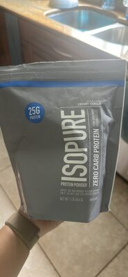 Zero Carb Protein 25 Grams Powder, Creamy Vanilla, Creamy Vanilla