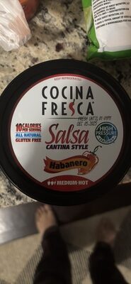 Medium-Hot Habanero Cantina Style Salsa, Medium-Hot Habanero