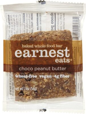 Choco Peanut Butter Baked Whole Food Bar, Choco Peanut Butter