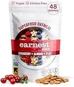 Gluten-Free & Unsweetened! Cranberry + Almond + Flax Superfood Oatmeal, Cranberry + Almond + Flax