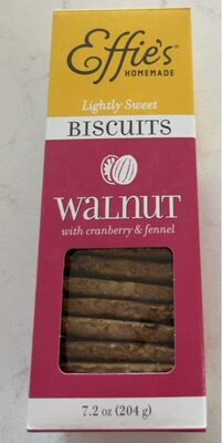 Walnut With Cranberry & Fennel Lightly Sweet Biscuits, Walnut With Cranberry & Fennel