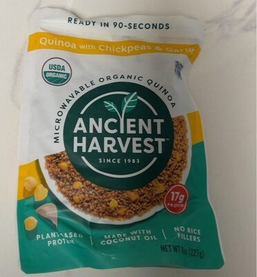 Organic Quinoa With Chickpeas & Garlic, Chickpeas & Garlic