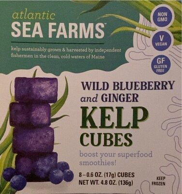 Wild Blueberry And Ginger Kelp Cubes, Blueberry; Ginger