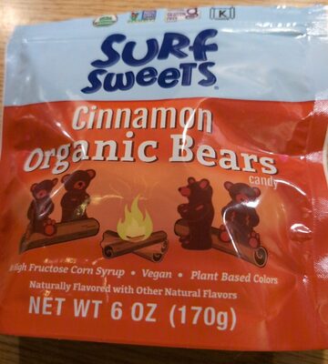 Cinnamon Organic Bears Candy, Cinnamon