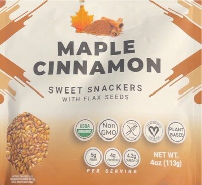 Flax Snackers, Maple Cinnamon