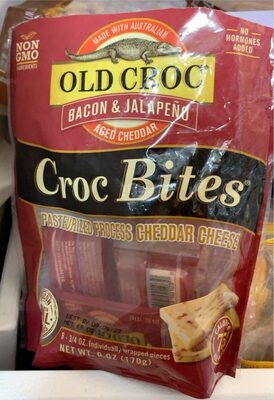 Bacon & Jalapeno Aged Cheddar Croc Bites, Bacon & Jalapeno