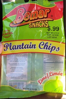 Lime Plantain Chips, Lime