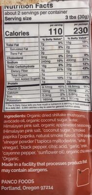 Applewood BBQ Mushroom Jerky, Applewood BBQ