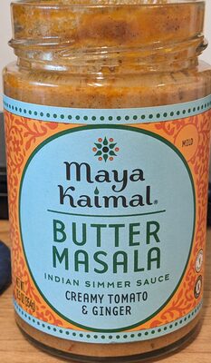 Mild Butter Masala Indian Simmer Sauce, Mild Butter Masala