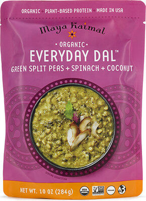 Organic Green Split Peas + Spinach + Coconut Everyday Dal, Green Split Peas + Spinach + Coconut