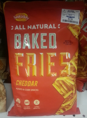 Baked Fries, Potato & Corn Snacks, Cheddar Cheese