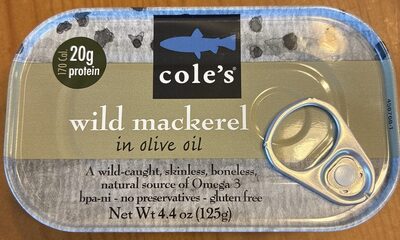 Wild In Olive Oil Mackerel