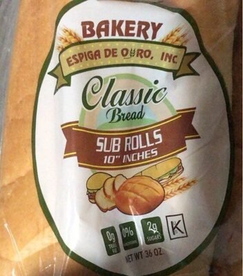 Classic Sub Rolls Bread, Classic