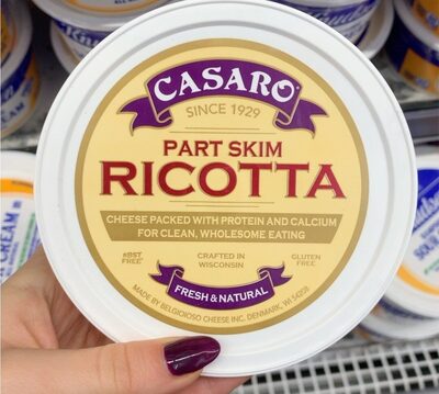 Ricotta Part-Skim Cheese, Ricotta