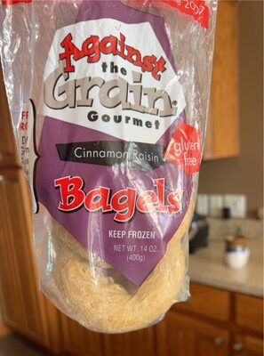 Gourmet Cinnamon Raisin Bagels, Cinnamon; Raisin