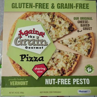 Nut-Free Pesto Grain-Free & Gluten-Free Three Cheese Crust Pizza, Nut-Free Pesto