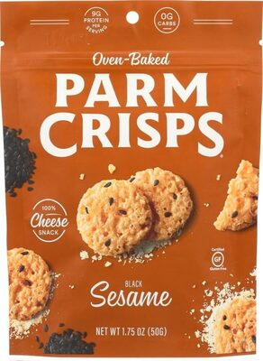 Black Sesame Oven-Baked 100% Cheese Snack, Black Sesame