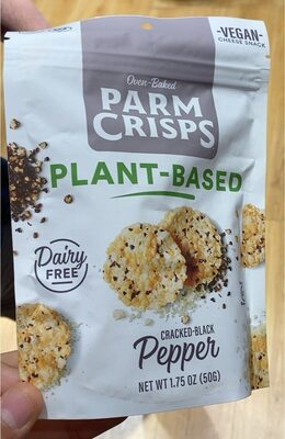 Cracked-Black Pepper Plant-Based Dairy Free Cheese Snack, Cracked-Black Pepper