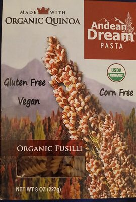 Organic Quinoa Pasta, Fusilli