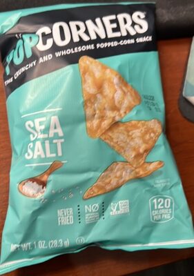 The Crunchy And Wholesome Sea Salt Popped-Corn Snack, Sea Salt