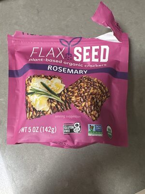 Rosemary Flax Seed Crackers, Rosemary