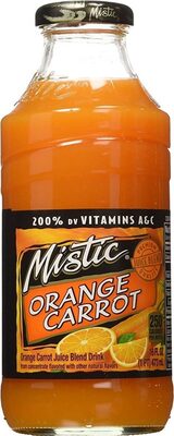 Mistic, Orange Carrot Juice Drink, Orange & Carrot, Orange & Carrot