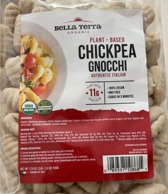 Authentic Italian Plant - Based Organic Chickpea Gnocchi