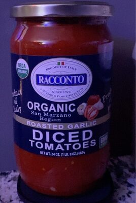 Roasted Garlic Organic Diced Tomatoes, Roasted Garlic