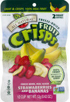 Banana & Strawberry Freeze Dried Fruit Crisps, Banana & Strawberry