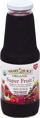 Super Fruit 7 Organic Pomegranate, Tart Cherry, Strawberry, Mulberry, Fig, Cranberry, Red Grape Juice, Super Fruit 7