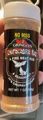 2 Gringo's Chupacabra Rub Fine Meat Rub & Season-All, 7 Oz
