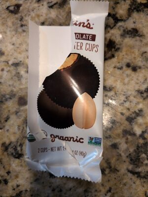 Dark Chocolate Organic Peanut Butter Cups, Dark Chocolate