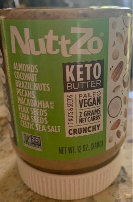 Keto Butter Crunchy 7 Nut & Seed Butter, Keto Butter Crunchy