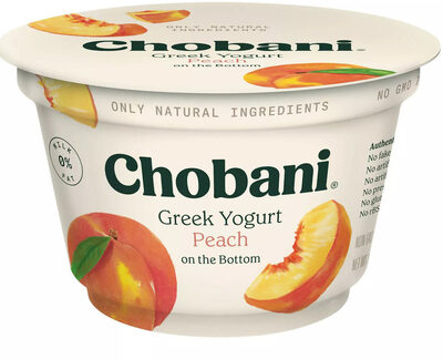 Peach On The Bottom Nonfat Greek Yogurt, Peach