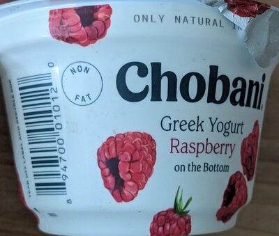 Raspberry On The Bottom Greek Yogurt, Raspberry
