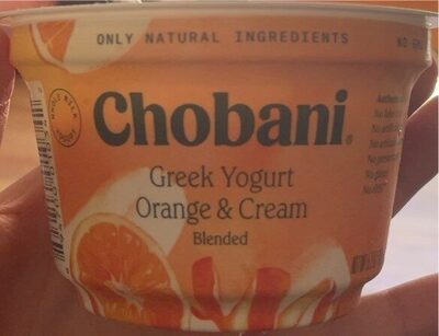 Orange & Cream Blended Whole Milk Greek Yogurt, Orange & Cream