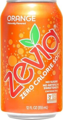 Orange Caffeine Free Zero Calorie Soda, Orange