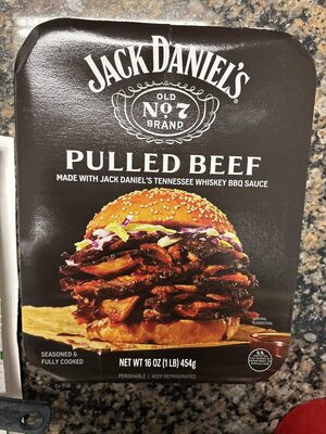 Seasoned & Cooked Pulled Beef Made With Jack Daniel's Tennessee Whiskey BBQ Sauce, Seasoned