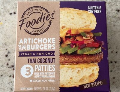 Thai Coconut Artichoke Burgers, Thai Coconut