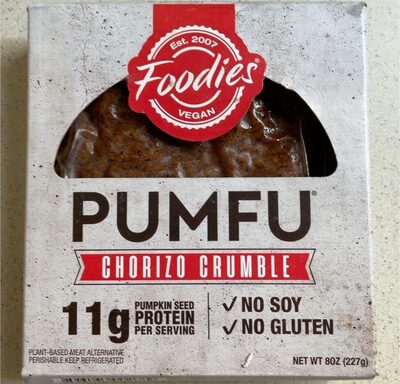 Chorizo Crumble Pumfu Plant-Based Meat Alternative, Chorizo Crumble