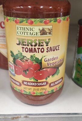 Garden Vegetable Jersey Tomato Sauce