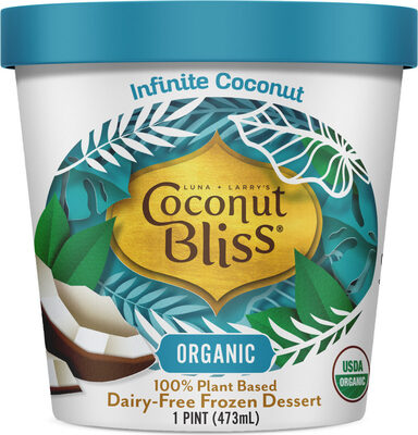 Organic Infinite Coconut 100% Plant Based Dairy-Free Frozen Dessert, Infinite Coconut