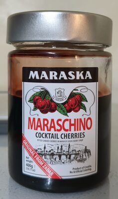 Maraschino Cocktail Cherries Pitted Candied Cherries In Marasca Sour Cherry Syrup, Maraschino Cocktail Cherries