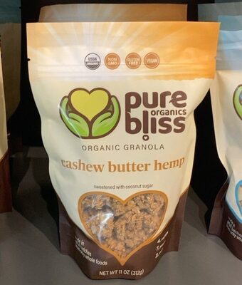 Cashew Butter Hemp Organic Granola, Cashew Butter Hemp