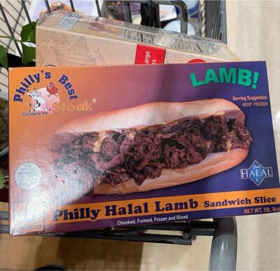 Philly Halal Lamb Sandwich Slice